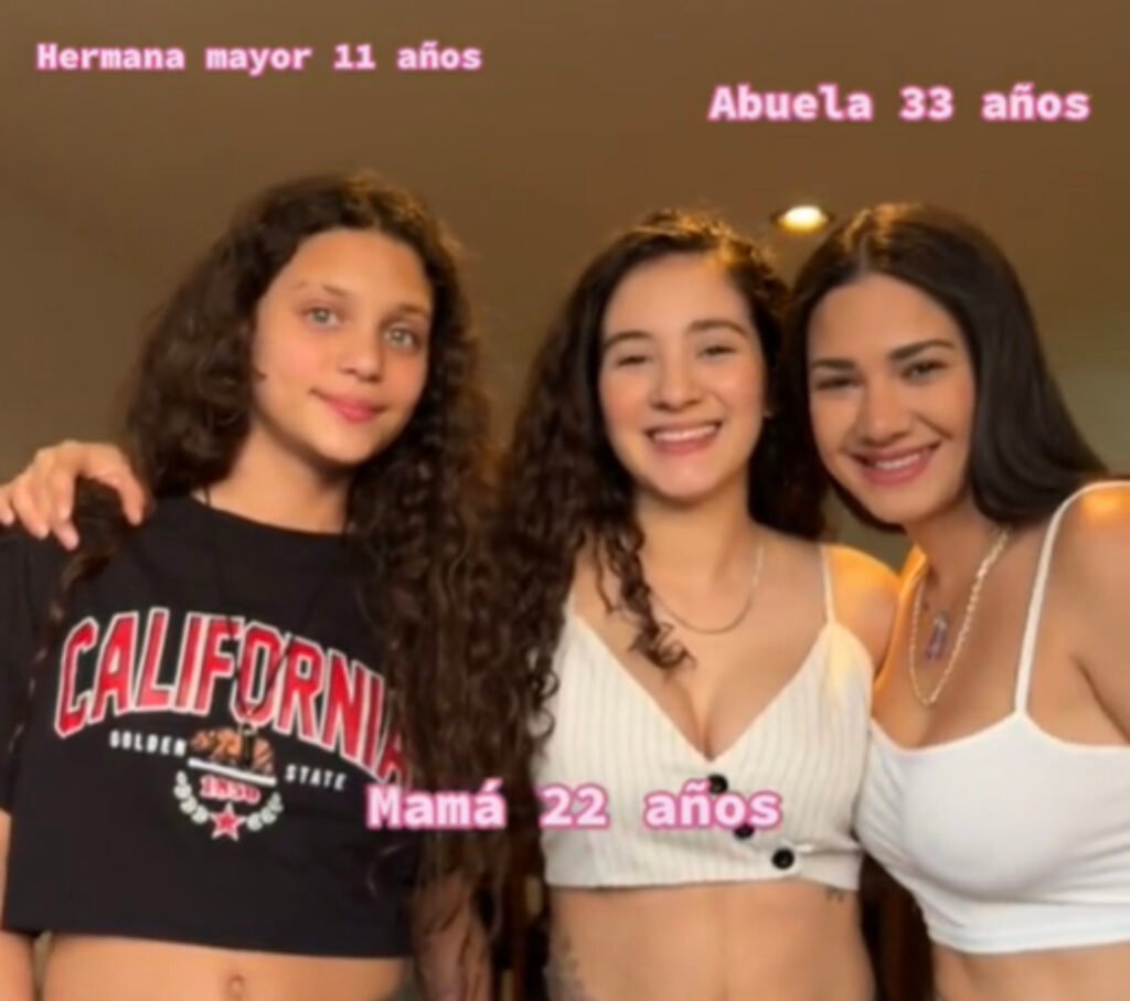 Keren Canelón, la 'tiktoker' que se ha hecho viral por asegurar que fue abuela a los 22 años